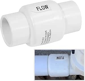 R172288 Corrosion-Resistant Check Valve Replacement for Pool/Spa Automatic Chemical Feeders | OEM Part Compatible with Rainbow 320, 300 Series | Prevent Backflow & Chlorinator Damage