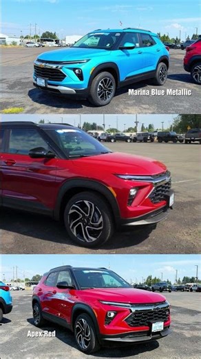Chevy Trailblazer in Marina Blue Metallic or Apex Red?