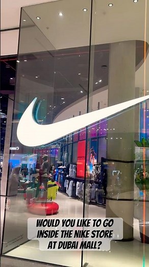 The largest Nike Store in the Middle East, Nike Store Dubai Mall #nike #nikestore #shoes #dubaimall