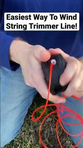 Easiest Way To Wind String Trimmer Line On Weedeater #shorts