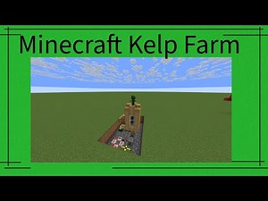 Easy Redstone Kelp Farm For Bedrock And Java*