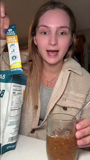 Bone broth for extra protein & collagen and travel friendly!!! Individual packs of the Bare Bones