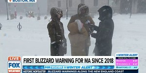 Family from Alabama enjoying snow during nor'easter in Boston  | Latest Weather Clips | FOX Weather