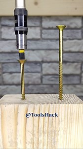 Be sure to remember this trick! How can you easily screw a long screw into wood? . . . . #trendingreels #reelsfb #toolstour #tooltips #lifehacks #lifehack #dailyhacks #shorts | Tools Hack