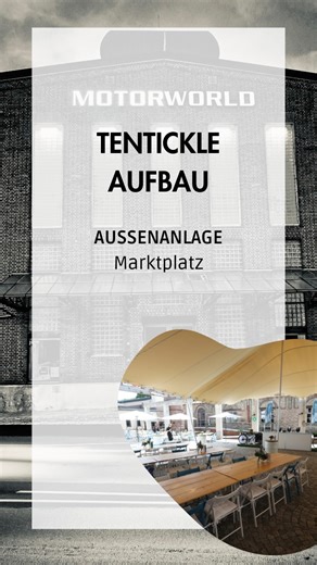 Mit unserem Tentickle Stretch Tent haben wir im Motorworld Village Metzingen die perfekte Lösung gefunden, damit deine Veranstaltung nicht ins Wasser fällt! Es bietet optimalen Schutz vor Regen und schafft gleichzeitig eine stilvolle Atmosphäre. Wichtig zu wissen: Unser Tentickle ist optional und wird nur bei Bedarf für dein Event aufgebaut. #Eventplanung #MotorworldVillageMetzingen #Tentickle #StretchTent #OutdoorEvent Regensicher Eventlocation Metzingen | Motorworld Village Metzingen