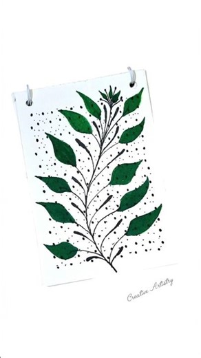 Simple stunning easy art with brush pen. #art #beautiful #shorts #creativeartistry