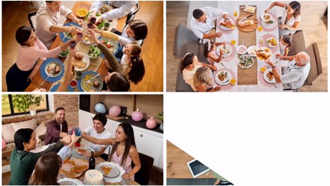 120 Pcs Navy Blue Paper Placemats, 13.5 Inch Disposable Scalloped Placemat Round Table Place Mats Decorative Paper for Birthday Wedding Banquet Holiday Graduation Celebration Party