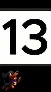 1 to 20 Number Song for Kids [Flashcard Shorts] #shorts