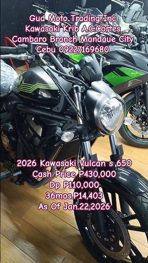 2026 Kawasaki Vulcan s 650 Price Update 2026 #vulcans650 | FPC