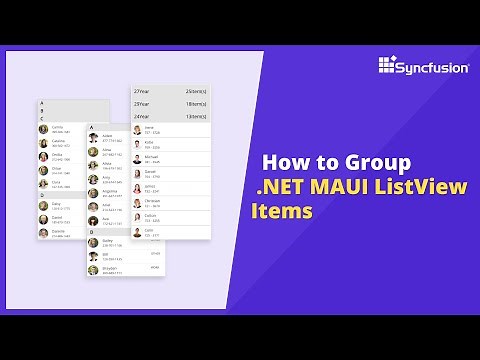 How to Group .NET MAUI ListView Items