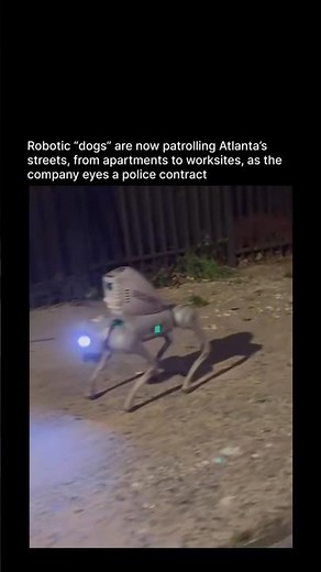 Robotic "dogs" are now patrolling Atlanta's streets, from apartments to worksites, as the