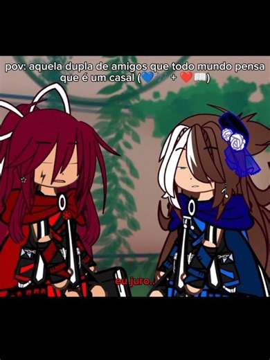 They are so cute together 🥺🥰 (💙🎶x ❤️🪄?) #gacha #memes #cyborg #humor #shorts