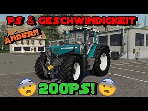 LS19 - TUTORIAL: PS Anzahl und GESCHWINDIGKEIT ändern! || German/Deutsch || KuhstallTV