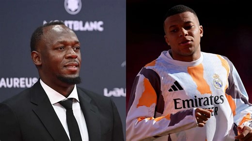 'Stay Goated'- Usain Bolt pens iconic message as he meets Kylian Mbappe at Hublot's 20th anniversary celebration