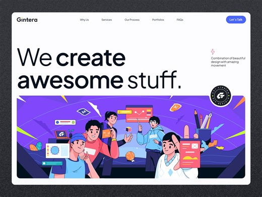 Gintera - Header animation