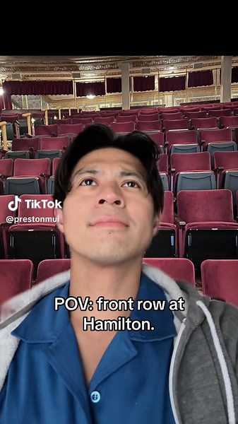 Front Row Experience at Broadway Hamilton Musical