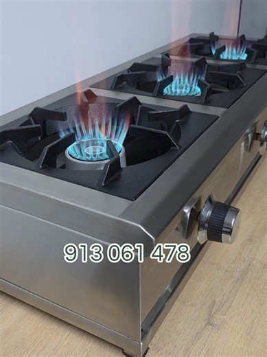 Cocina de mesa en acero inoxidable 3 hornillas parrillas 30x30 quemadores chiferos semi industrial #arequipa_peru🇵🇪🏔 #viral #fyp #calidad #chef 913 061 478 963 797 946