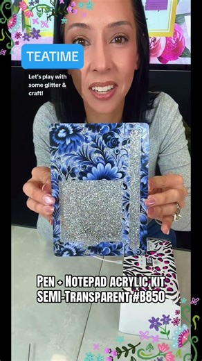 Creating custom notepads has never been this easy 😍 #CraftingReels #glittercrafts #glitter #diy