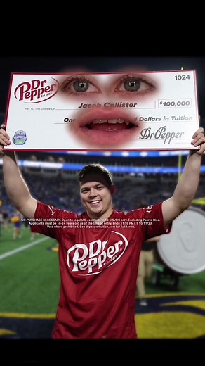 $100K in tuition money could be yours. Enter the Dr Pepper Tuition Giveaway for your chance to win.