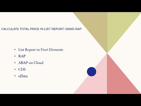 Calculate Total Price in a table of List Report using RAP Based CDS | oData | Fiori Elements