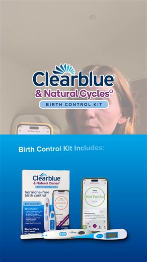 Discover the Hormone-free Birth Control kit! Try the Clearblue® & Natural Cycles° Hormone-free Birth Control Starter Kit (includes 3-month subscription to the Natural Cycles° app, 15 Digital Ovulation Tests and 1 Digital Basal Thermometer). | Clearblue | Facebook