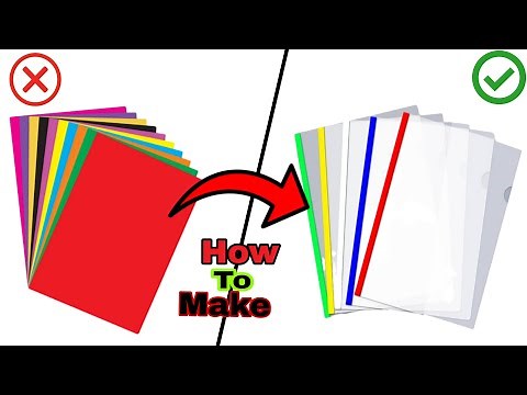 How To Make File Folder At Home From Paper | School File Making#filfolder