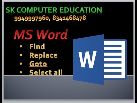 MS Word – Find, Replace & Go To Options Explained | Easy Tutorial