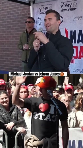Michael Jordan vs Lebron James ? #charliekirk #debate #interview #usa