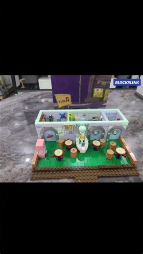 SpongeBob and his friends build the Krusty krab #lego #spongebob #fyp