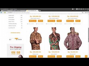 WEB E-COMMERCE TOKO BATIK DENGAN CODEIGNITER 3.0
