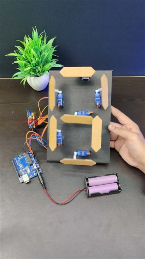 Seven Segment Display|| Arduino Servo Motor #sevensegmentdisplay #servo #arduinoprojects #arduino
