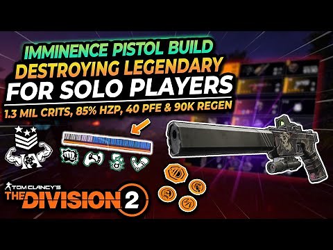 The Division 2 | The PISTOL BUILD that Clears SOLO LEGENDARY With Directives Easily!