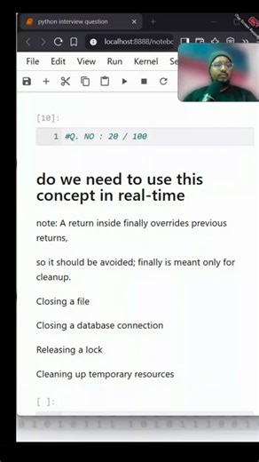 Coding AlKawn on Instagram: "Day 10/100 python interview questions solved. Most viral MNC FAANG coding challenge #trending #tech #reels #content #jobs"