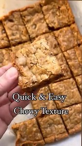 Use up your discard in a delicious sourdough blondie. A classic recipe my kids love, and they're so easy to whip up! | Amy Bakes Bread