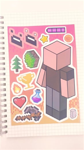 Minecraft Sticker DIY | Create a Creative MC ThemedCollage #Minecraft#Stickers #minecraft#StickerDIY