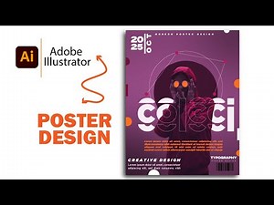 adobe illustrator poster design tutorial | typography illustrator tutorial