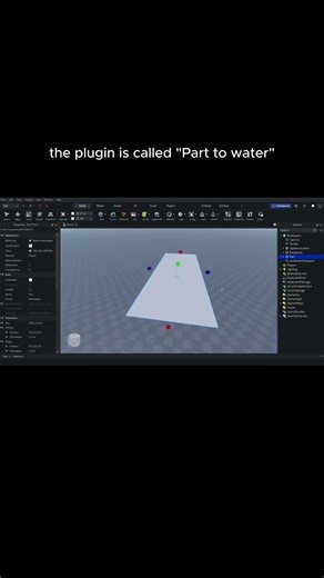 HOW TO make clean water in roblox studio #roblox