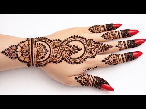 Beautiful easy back hand mehndi design| Eid mehndi designs| simple mehandi design| mehandi ka design