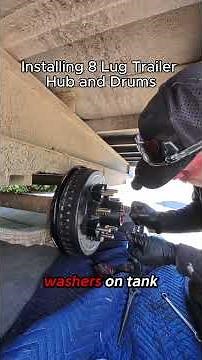 How to Install 8 Lug Trailer Hub and Drums. Dexter or Lippert