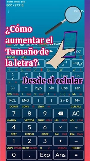 🔍 ¡No fuerces la vista! Ajusta tu Calculadora | No más números pequeños, ¡Mira este truco! | Shorts