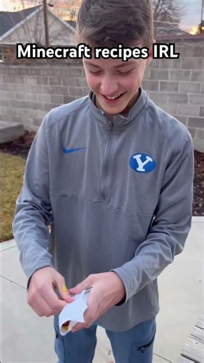 Making Minecraft recipes IRL