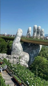 Golden Bridge Floating Above the Clouds