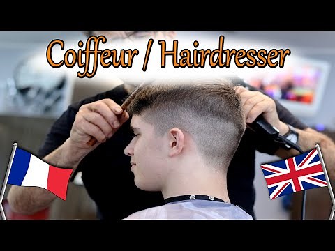 Vocabulaire anglais français du coiffeur