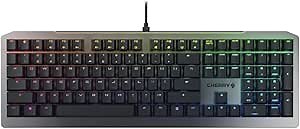 Cherry MV 3.0 Viola Wired Mechanical Gaming Keyboard. RGB Backlight with Cross Linear Viola Switches. from The Makers of The MX Switch. (Black)