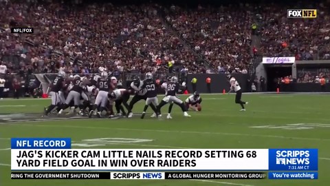 Cam Little Sets NFL Record with 68-Yard Field Goal