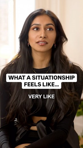 PopShift on Instagram: "Who can relate to this feeling? Situationship: It’s everything like a relationship… except it’s not. Symptoms may include: – Late-night texts – Deep talks with no title – Mixed signals served daily – Emotional whiplash – Fear of asking “What are we?” [desi me dating, season 4, on youtube] #situationship #desimedating #dating"