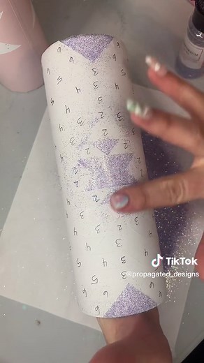 Purple southwest tumbler for Danielle Part 1! #part1 #southwesttumbler #purple #aztec #glitterheartco #epoxyfreetumblers #fyp #southwesterntumbler #crystalac #tutorial