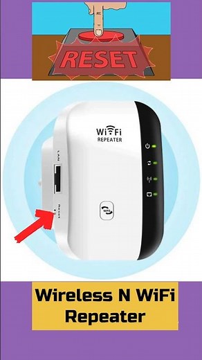 How To Reset Wireless N WiFi Repeater #wirelessnwifirepeater #reset #diy