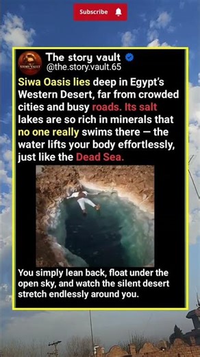 The Hidden Floating Lakes of Siwa Oasis in Egypt 😱🌍#SiwaOasis