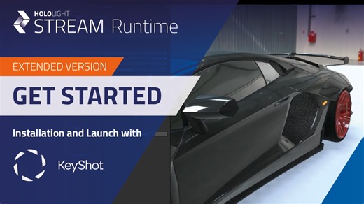 Stream KeyShot Studio VR in XR with Hololight Stream Runtime | Extended Version